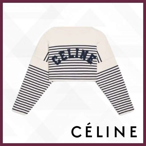 celine striped knit sweater|Celine 2022 Striped Sweater .